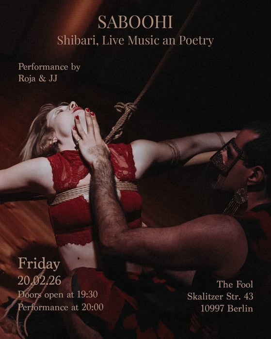 Saboohi - Shibari, Live Soundscape and Poetry Performance by Roja and JJ by Roja