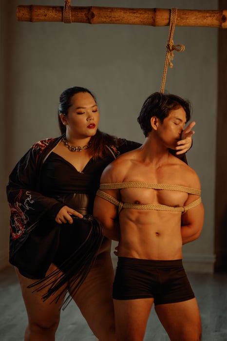 In-person sensual female domination and erotic art of japanese bondage by LadyVanessa