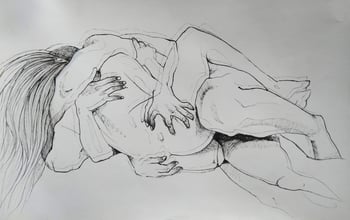 Erotic art (drawing, painting, or a sculpture) based on your picture
