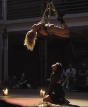 9 years shibari performance