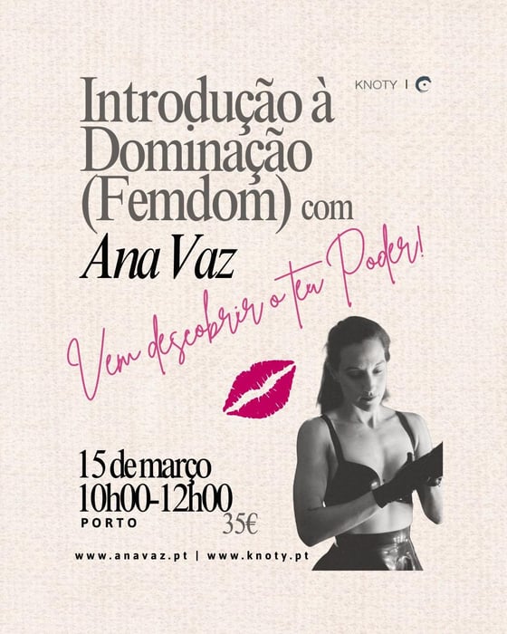 Workshop Introdução à Dominação (FemDom) IN PORTUGUESE by anasousavaz88