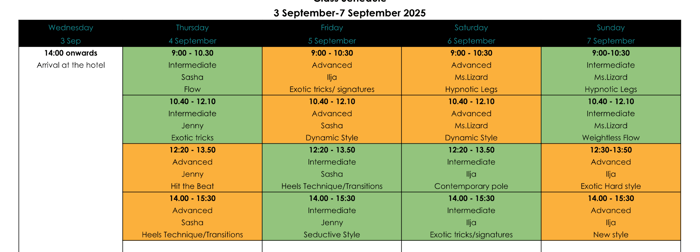 Exotic Pole Retreat workshops by IbizaPoleRetreats