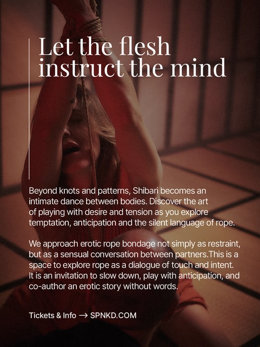 Couples Workshop. Intro to the art of Seductive Shibari by SPNKD_Berlin